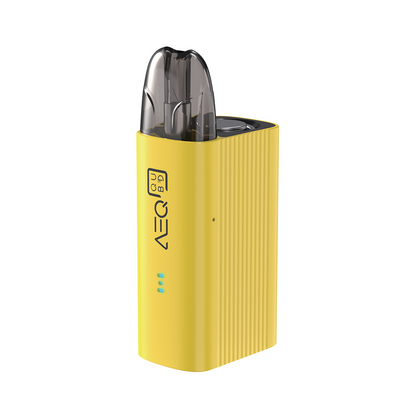 AEQ QUB3D pod vape device lemon yellow UK