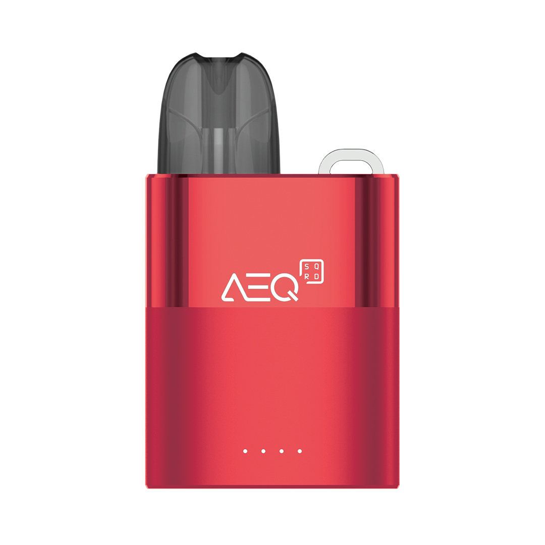 AEQ SQRD vape device pod kit red UK