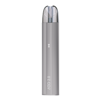 AEQ 2.0 pod vape device platinum siler grey UK 