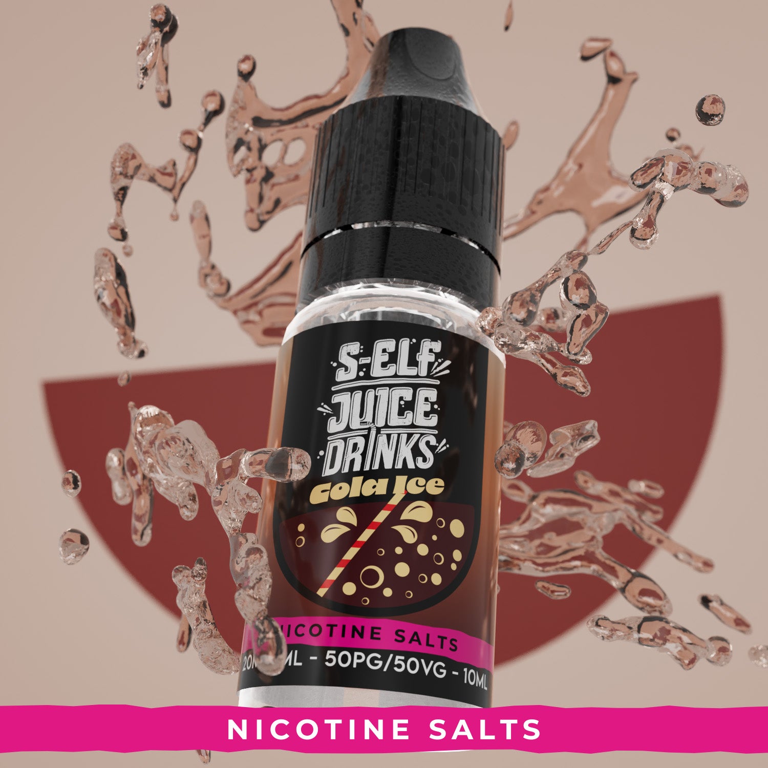 Cola Ice 10ml Nicotine Salt Vape E-Liquid UK S-Elf Juice Drinks