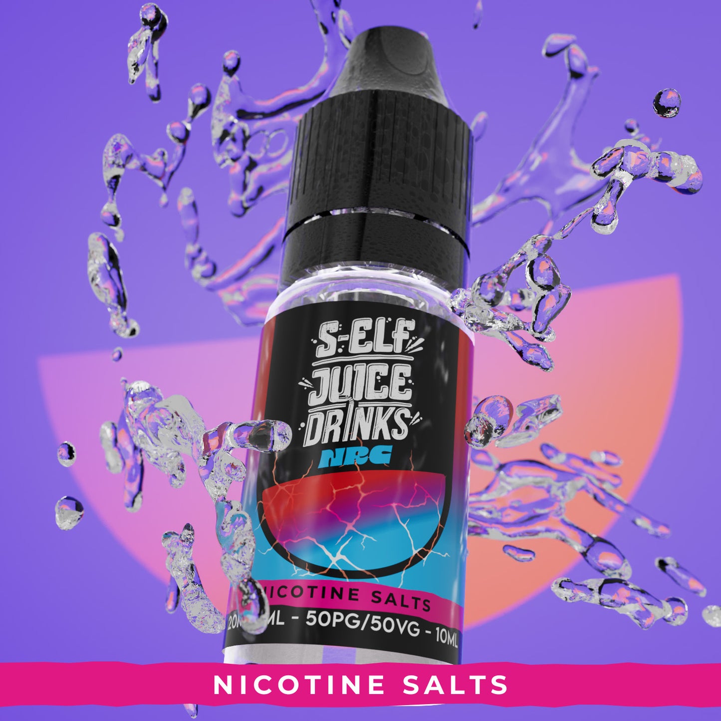 Energy Ice 10ml Nicotine Salt Vape E-Liquid UK S-Elf Juice Drinks