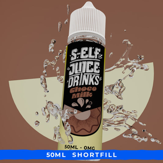 Choco Milk 50ml Shortfill Vape E-liquid UK S-Elf Juice Drinks