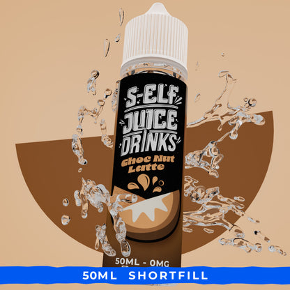 Choc Nut Latte 50ml Shortfill Vape E-liquid UK S-Elf Juice Drinks