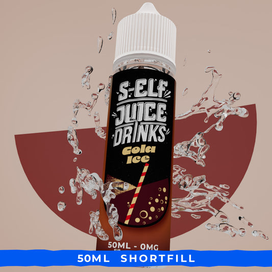 Cola Ice 50ml Shortfill Vape E-Liquid UK S-Elf Juice Drinks