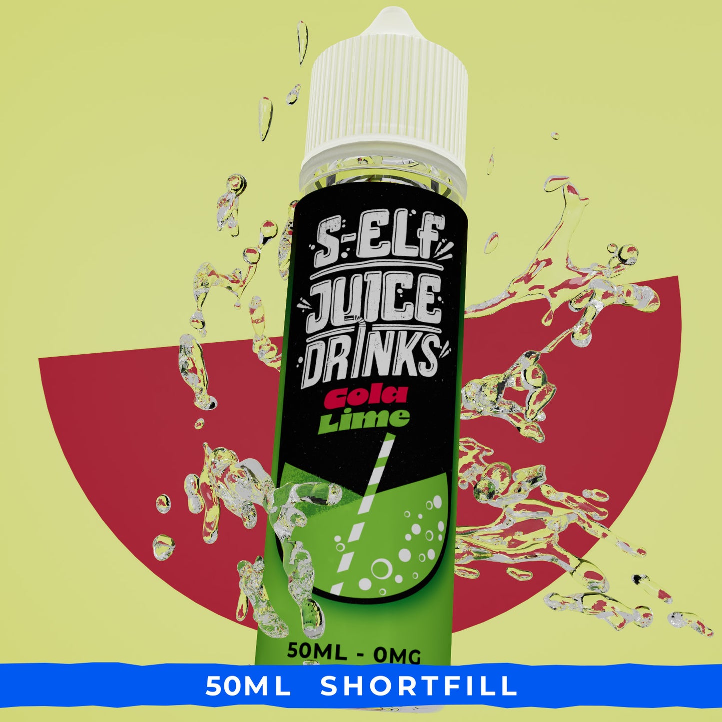 Cola Lime 50ml Shortfill Vape E-liquid UK S-Elf Juice Drinks