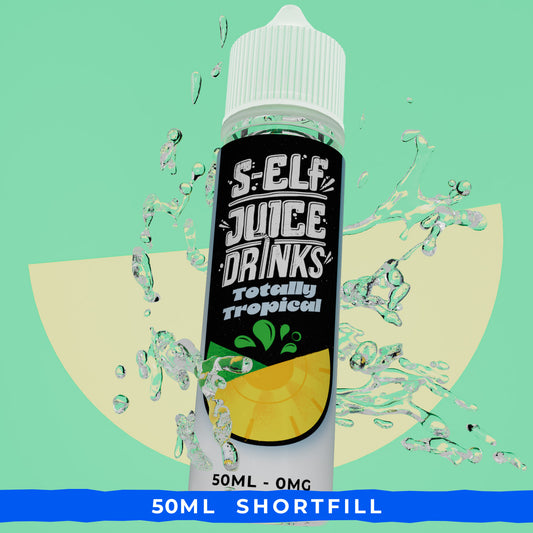 Totally Tropical 50ml Shortfill Vape E-liquid UK S-Elf Juice Drinks