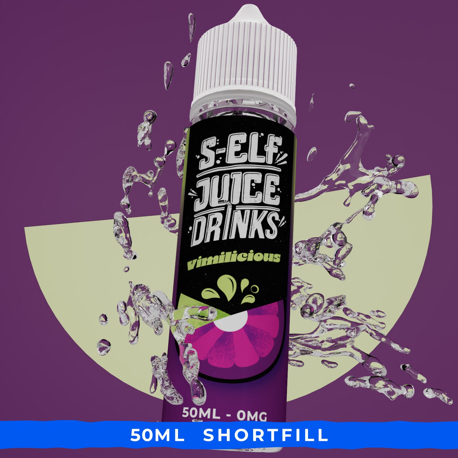 Vimilicious 50ml Shortfill Vape E-liquid UK S-Elf Juice Drinks