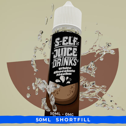 White Chocolate Mocha 50ml Shortfill Vape E-liquid S-Elf Juice Drinks