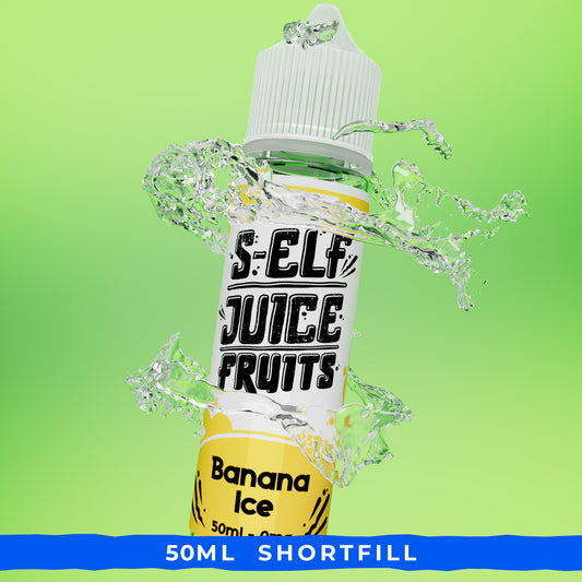 Banana Ice 50ml Shortfill Vape E-Liquid UK S-Elf Juice Fruits