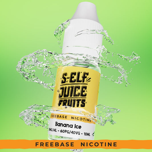 Banana Ice 10ml HPG High PG Vape E-Liquid UK S-Elf Juice Fruits