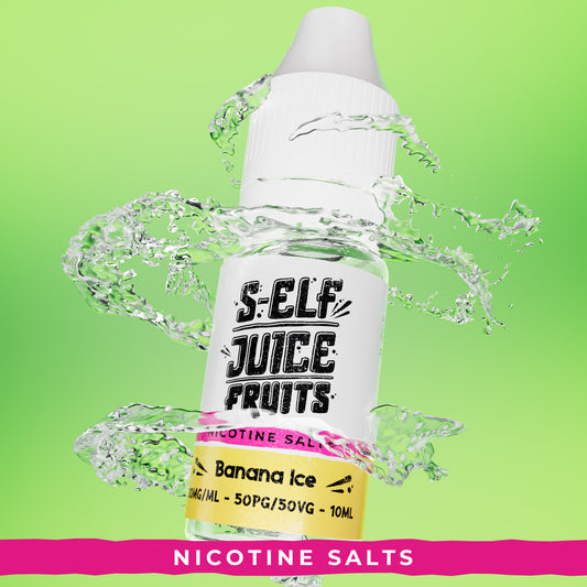 Banana Ice 10ml Nicotine Salt Vape E-Liquid UK S-Elf Juice Fruits