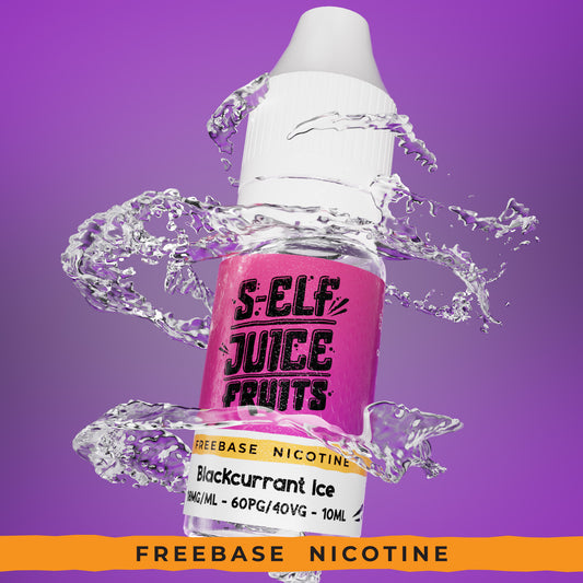 Blackcurrant Ice 10ml HPG High PG Vape E-Liquid UK S-Elf Juice Fruits