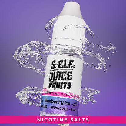 Blueberry Ice 10ml Nicotine Salt Vape E-liquid UK S-Elf Juice Fruits