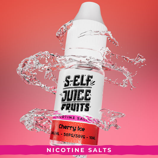 Cherry Ice 10ml Nicotine Salt Vape E-liquid UK S-Elf Juice Fruits