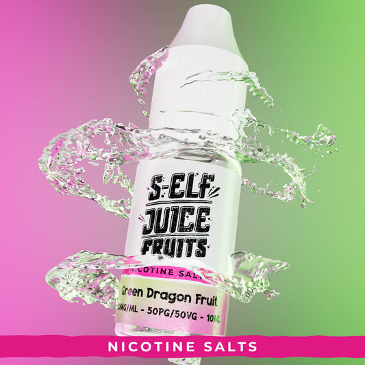 Green Dragonfruit 10ml Nicotine Salt Vape E-Liquid UK S-Elf Juice Fruits