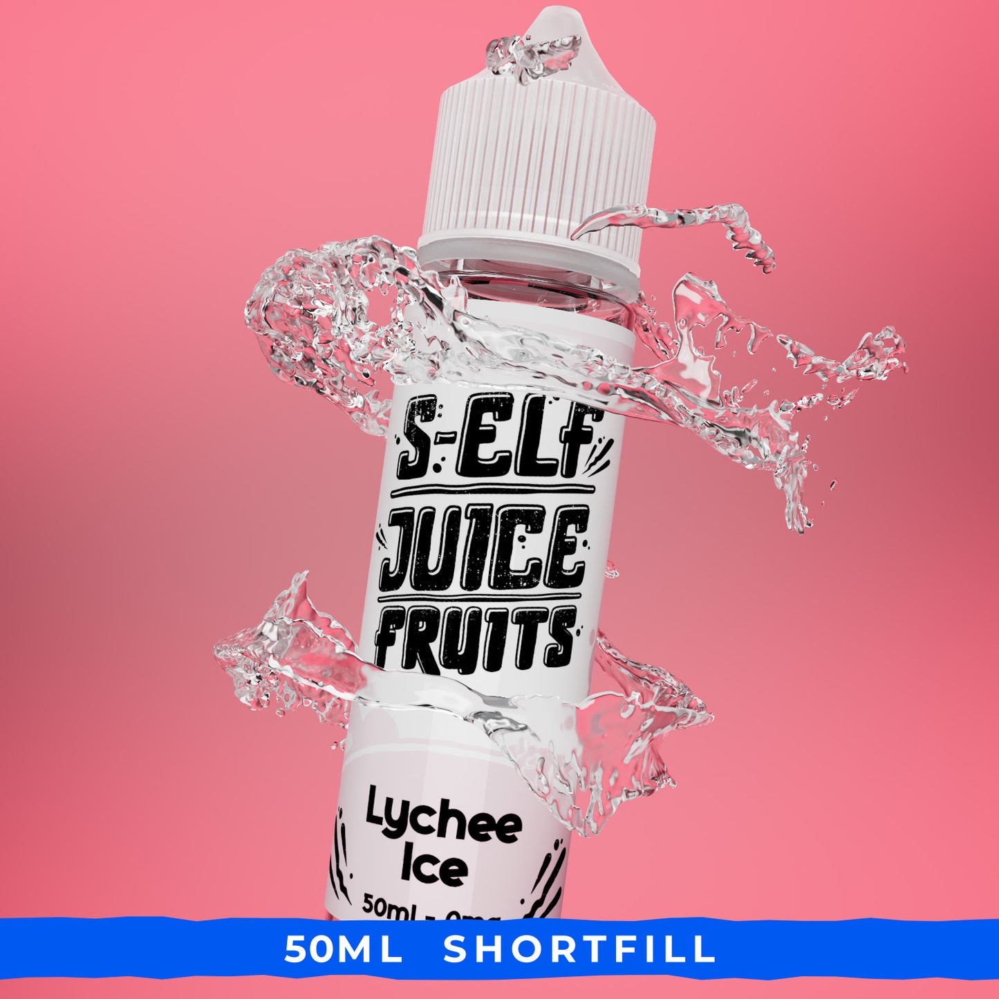 Lychee Ice 50ml Shortfill Vape E-Liquid UK S-Elf Juice Fruits