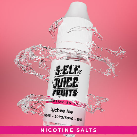 Lychee Ice 10ml Nicotine Salt Vape E-Liquid UK S-Elf Juice Fruits