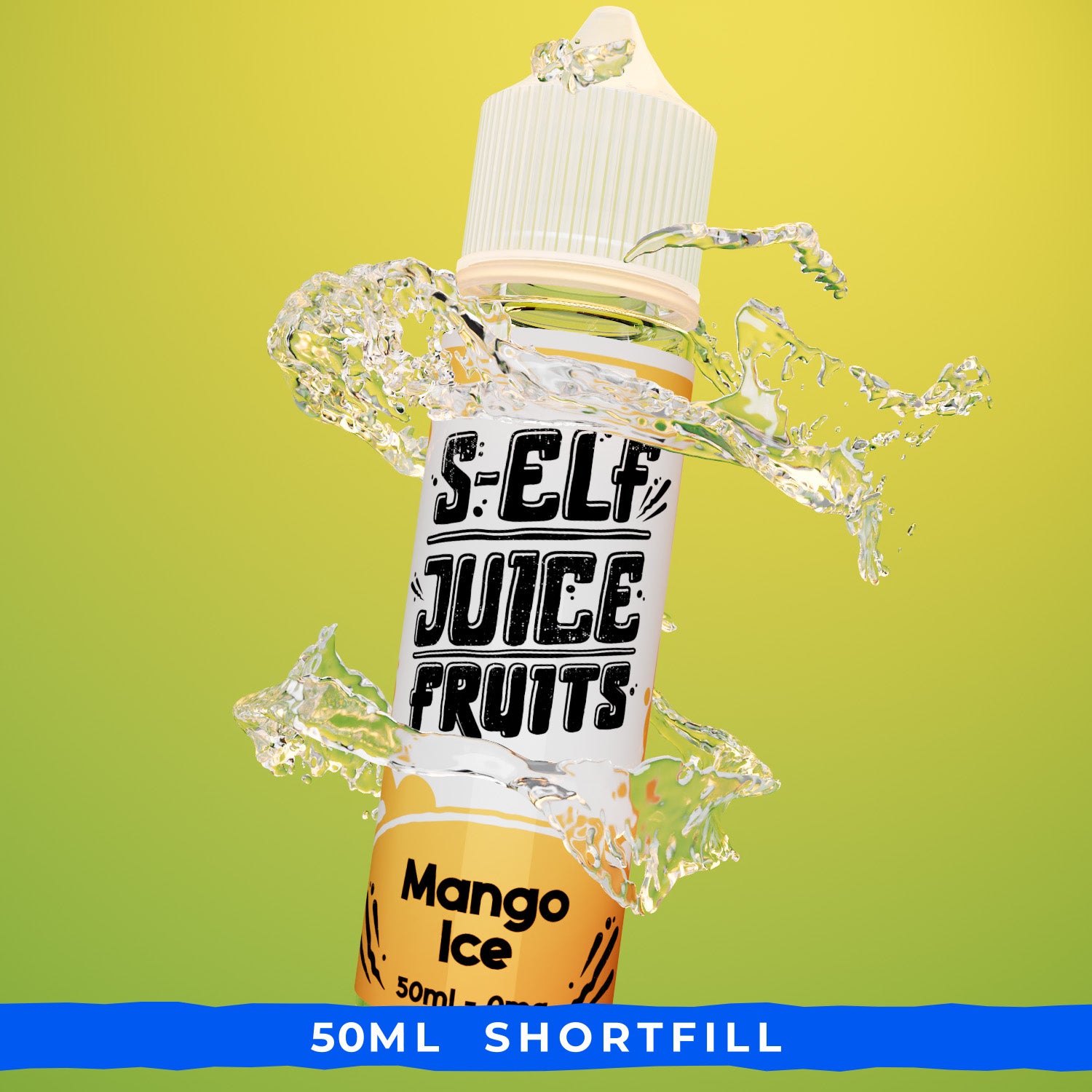 Mango Ice 50ml Shortfill Vape E-Liquid UK S-Elf Juice Fruits