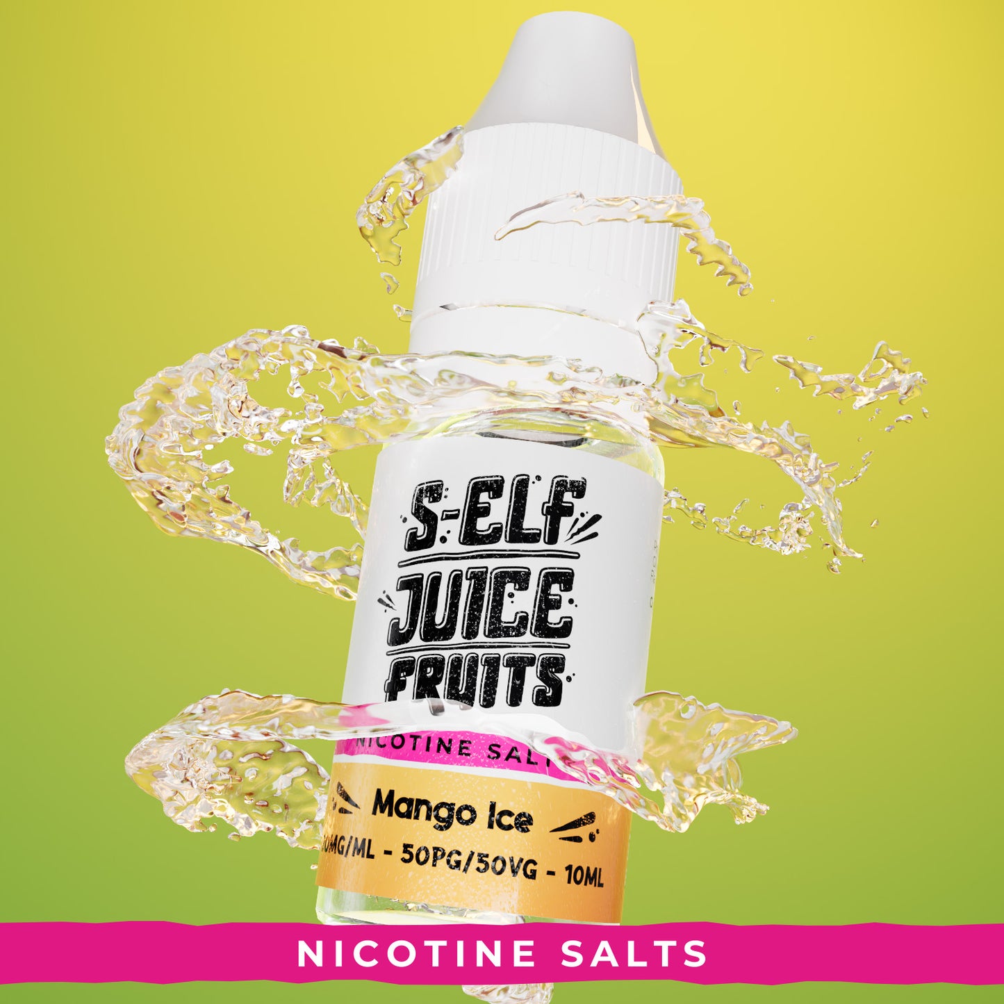 Mango Ice 10ml Nicotine Salt Vape E-Liquid UK S-Elf Juice Fruits