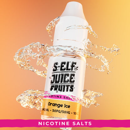 Orange Ice 10ml Nicotine Salt Vape E-Liquid UK S-Elf Juice Fruits