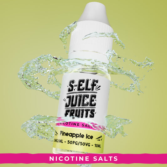 Pineapple Ice 10ml Nicotine Salt Vape E-Liquid UK S-Elf Juice Fruits