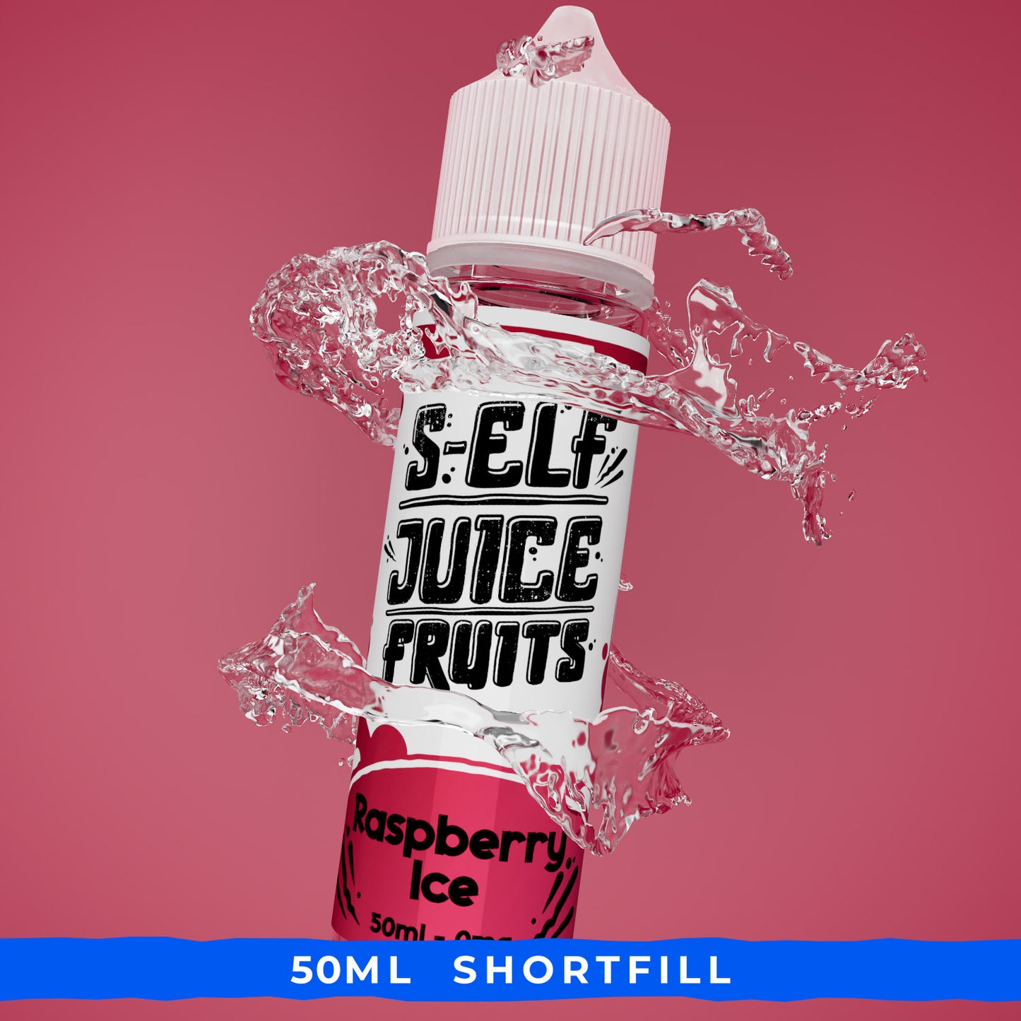 Raspberry Ice 50ml Shortfill Vape E-Liquid UK S-Elf Juice Fruits