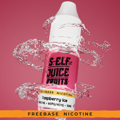 Raspberry Ice 10ml HPG High PG Vape E-Liquid UK S-Elf Juice Fruits