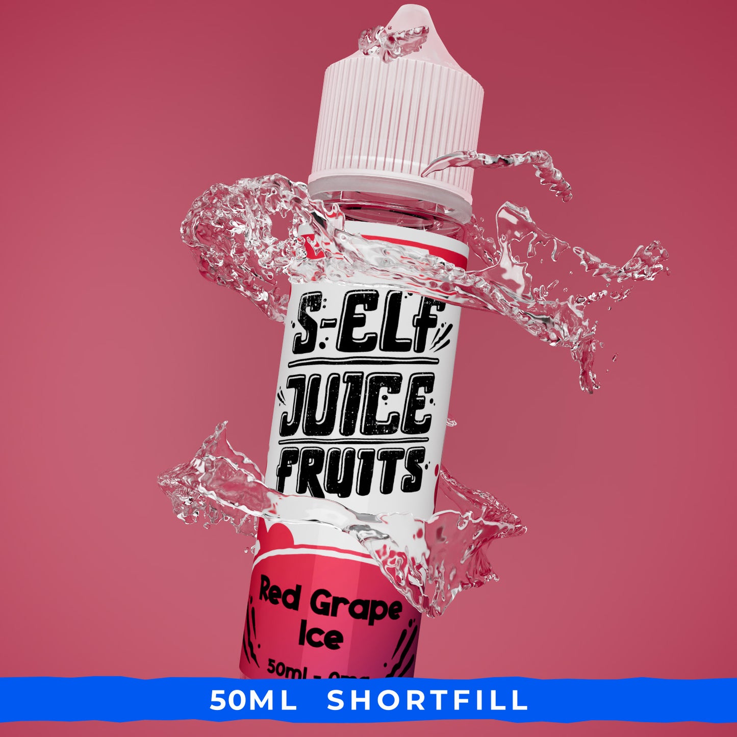 Red Grape Ice 50ml Shortfill Vape E-Liquid UK S-Elf Juice Fruits