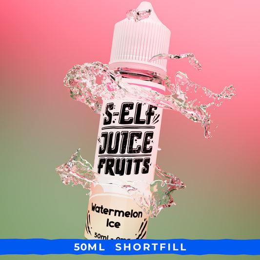 Watermelon Ice 50ml Shortfill Vape E-Liquid UK S-Elf Juice Fruits