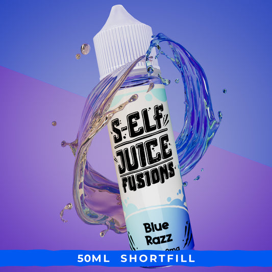 Blue Razz 50ml Shortfill Vape E-Liquid UK S-Elf Juice Fusions 