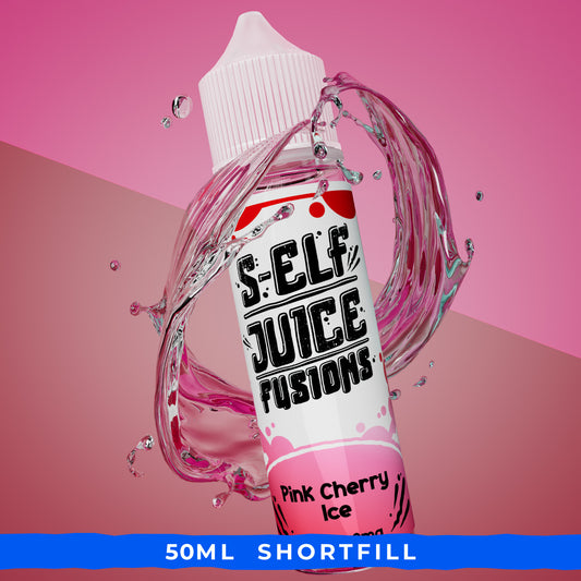 Pink Cherry 50ml Shortfill Vape E-Liquid UK S-Elf Juice Fusions