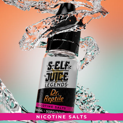 Dr Reptile 10ml Nicotine Salt Vape E-Liquid UK S-Elf Juice Legends