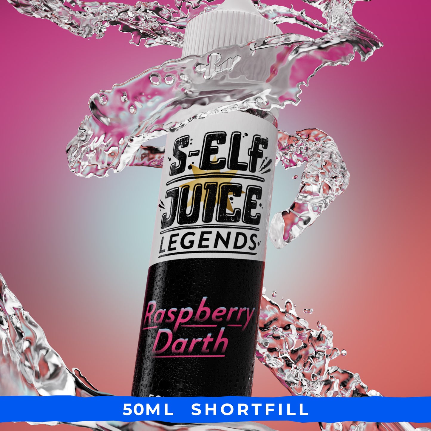 Raspberry Darth 50ml Shortfill Vape E-Liquid UK S-Elf Juice UK