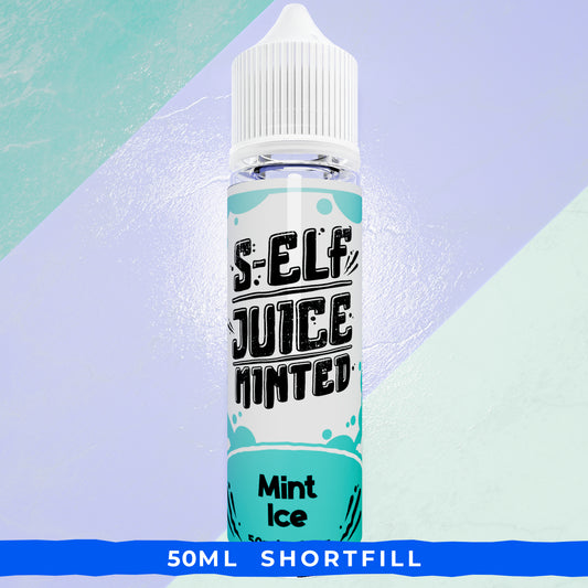 Mint Ice 50ml Shortfill Vape E-liquid UK S-Elf Juice Minted