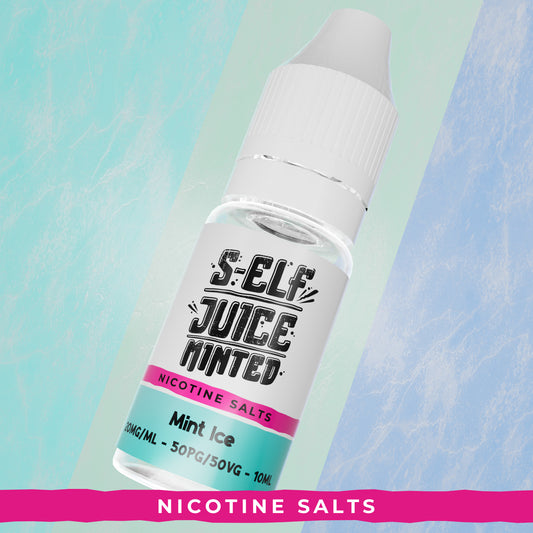 Mint Ice 10ml Nicotine Salt Vape E-liquid UK S-Elf Juice Minted