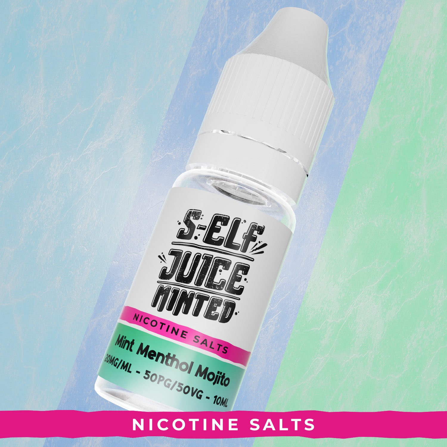 Mint Menthol Mojito 10ml Nicotine Salt Vape E-Liquid UK S-Elf Juice Minted