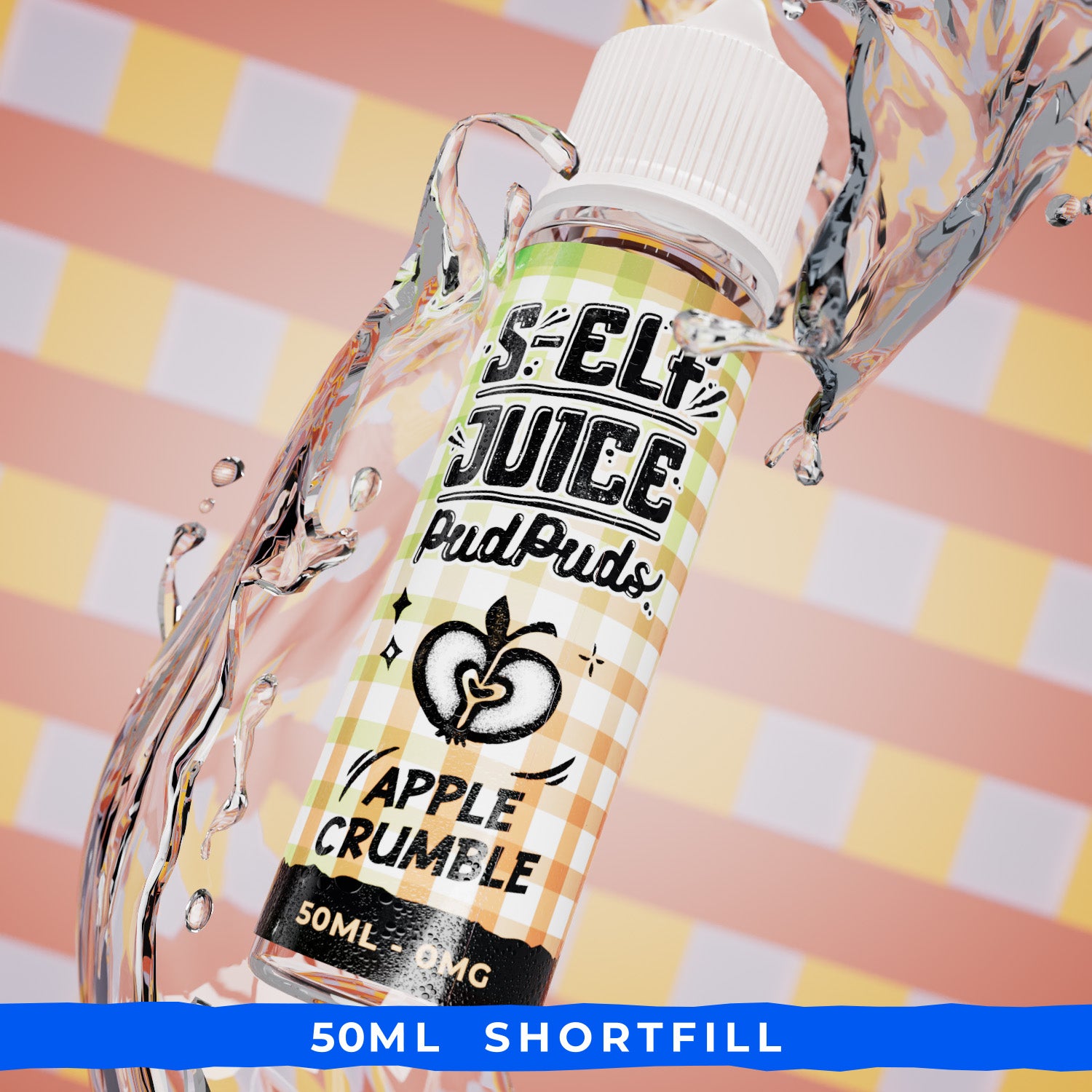 Apple Crumble 50ml Shortfill Vape E-liquid UK S-Elf Juice Pud Puds