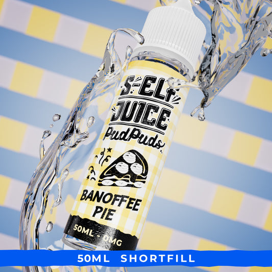 Banoffee Pie 50ml Shortfill Vape E-liquid UK S-Elf Juice Pud Puds