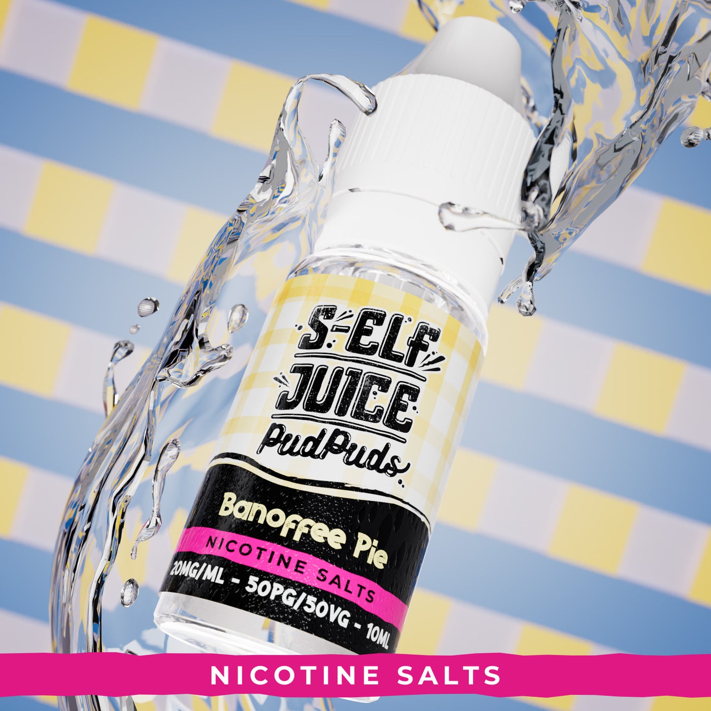 Banoffee Pie 10ml Nicotine Salt Vape E-Liquid UK S-Elf Juice Pud Puds