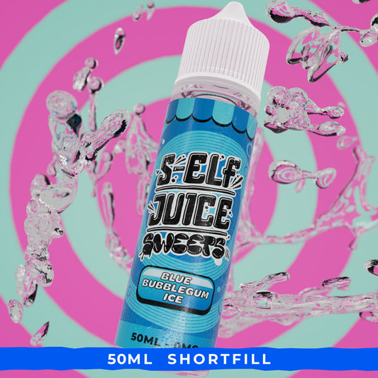 Blueberry Bubblegum 50ml Shortfill Vape E-Liquid UK S-Elf Juice Sweets