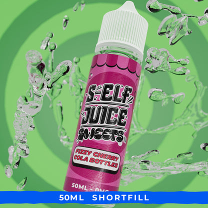 Fizzy Cherry Cola Bottles 50ml Shortfill Vape E-Liquid UK S-Elf Juice Sweets 