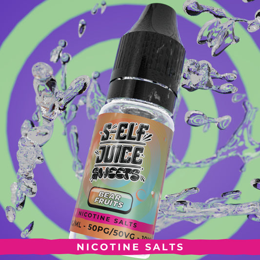 Bear Fruits 10ml Nicotine Salt Vape E-liquid UK S-Elf Juice Sweets