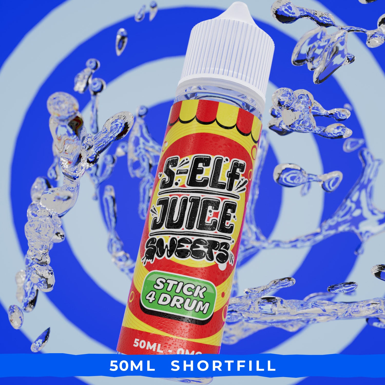 Stick 4 Drum 50ml Shortfill Vape E-Liquid UK S-Elf Juice Sweets