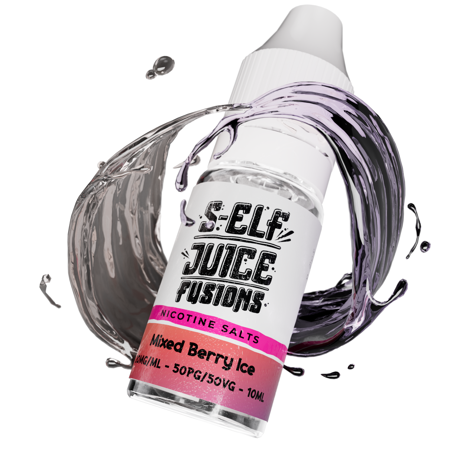 S-Elf Juice Fusions Nicotine Salt E-Liquid Mixed Berry Ice Bestseller UK