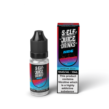 Energy Ice 10ml Pack Nicotine Salt Vape E-Liquid UK S-Elf Juice Drinks