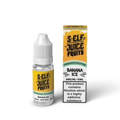 Banana Ice 10ml HPG High PG Freebase Vape E-Liquid UK S-Elf Juice Fruits