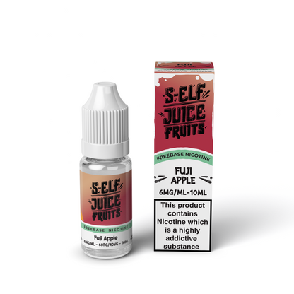 Fuji Apple 10ml HPG High PG Freebase Vape E-Liquid UK S-Elf Juice Fruits