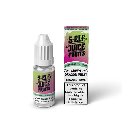 Green Dragonfruit 10ml HPG High PG Freebase Nicotine Vape E-Liquid UK S-Elf Juice Fruits