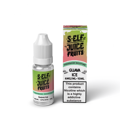 Guava Ice 10ml HPG High PG Freebase Nicotine Vape E-Liquid UK S-Elf Juice Fruits