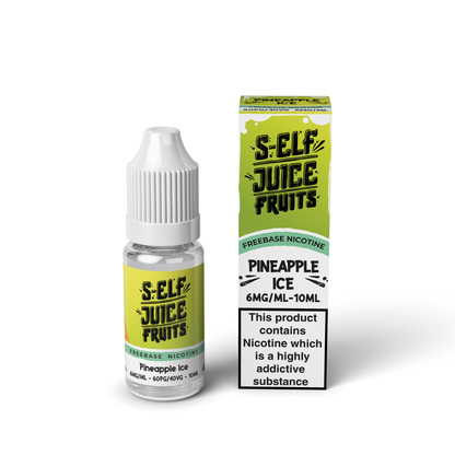 Pineapple Ice 10ml HPG High PG Freebase Nicotine Vape E-Liquid UK S-Elf Juice Fruits